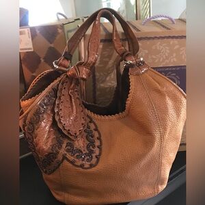 Brighton Tan Leather Tote Bag